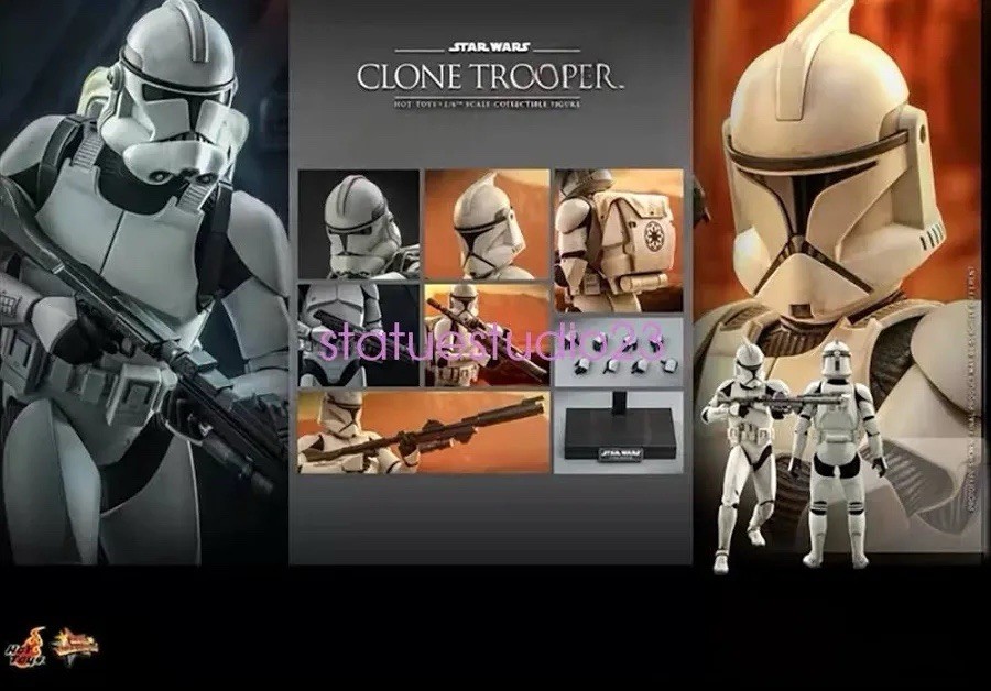 Hot Toys Star Wars Clone Trooper MMS647 AOTC NEW SEALED SHIPPER USA