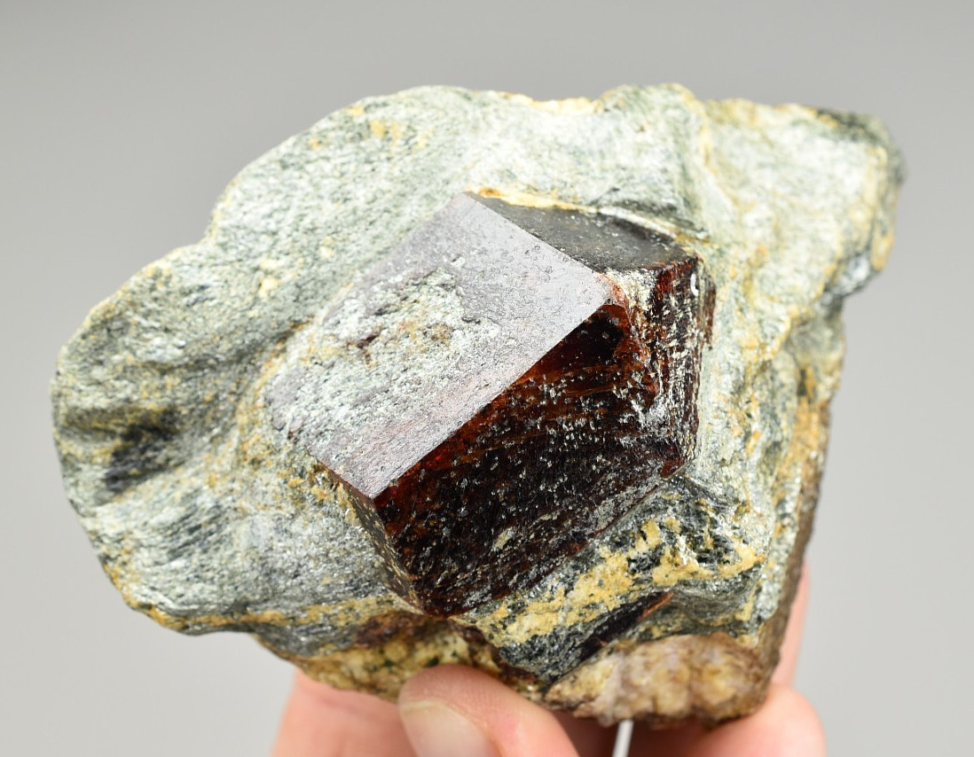 Almandine Garnet on Schist - Granatwand, Tyrol, Austria