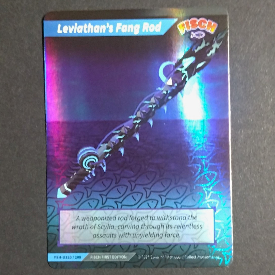 GTR Fisch Roblox Series 1 Leviathan's Fang Rod FSH-U120 1st Edition 2023