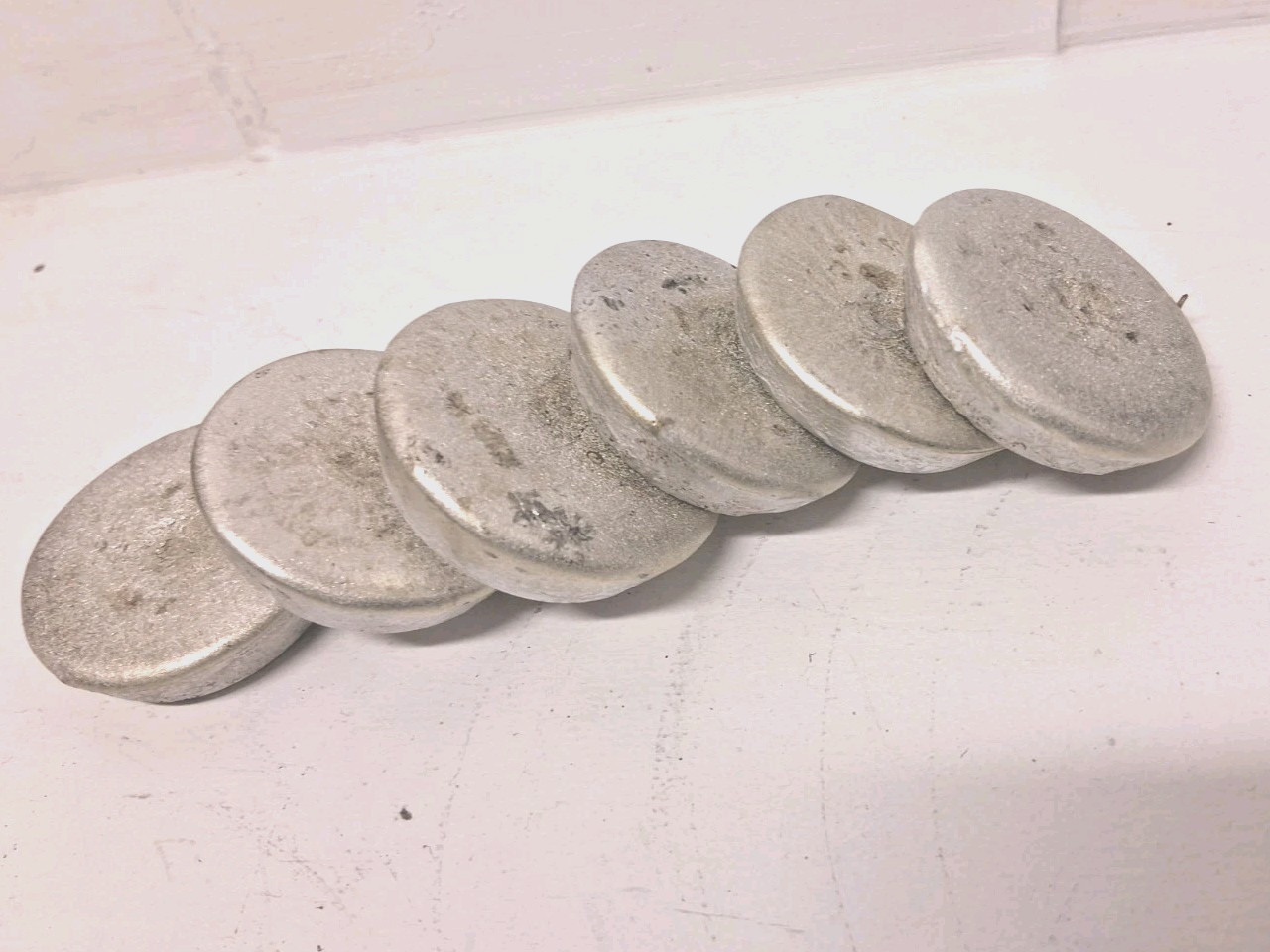 2 (two) Pewter Ingots 3+ Oz Each for Craft Casting 6oz total, Low Melt Temp