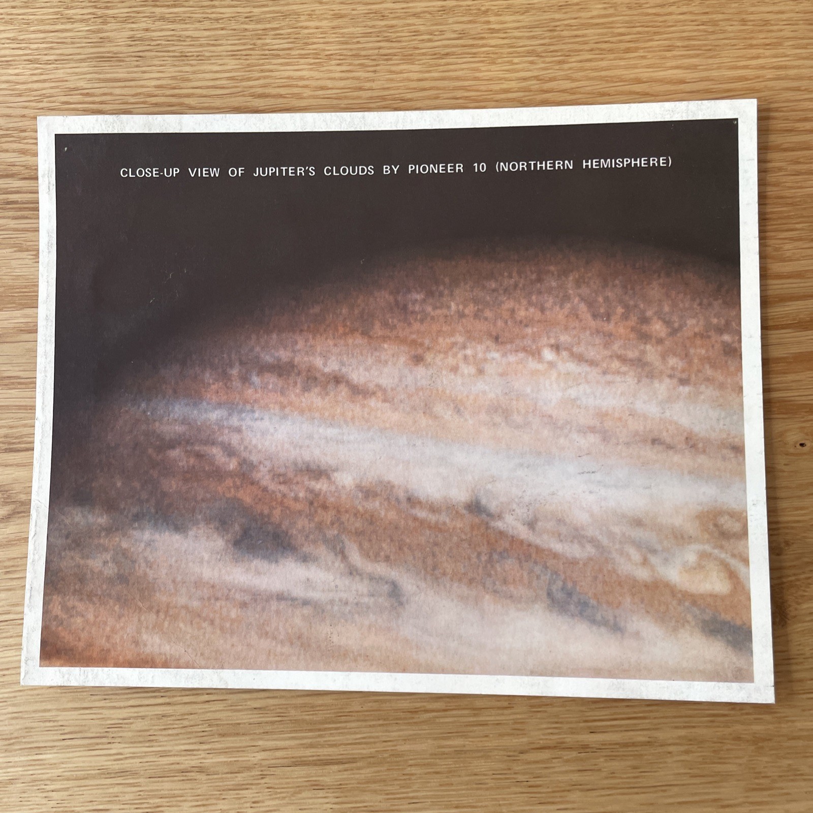Vintage NASA Pioneer 10 Jupiter Clouds Official Lithograph Ames Research