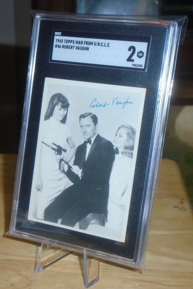 1965 Topps Man From U.N.C.L.E. #46 Robert Vaughn-Napoleon Solo SGC  2 GD