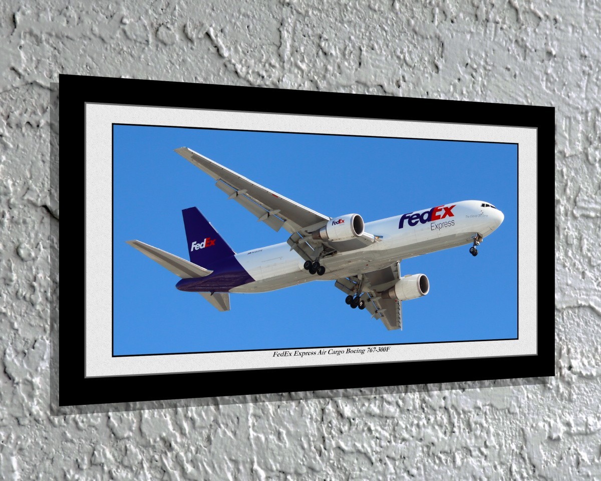 FedEX Air Cargo Boeing 767-300F Panoramic 12x24 Unframed Print  AVAP3688B_21R