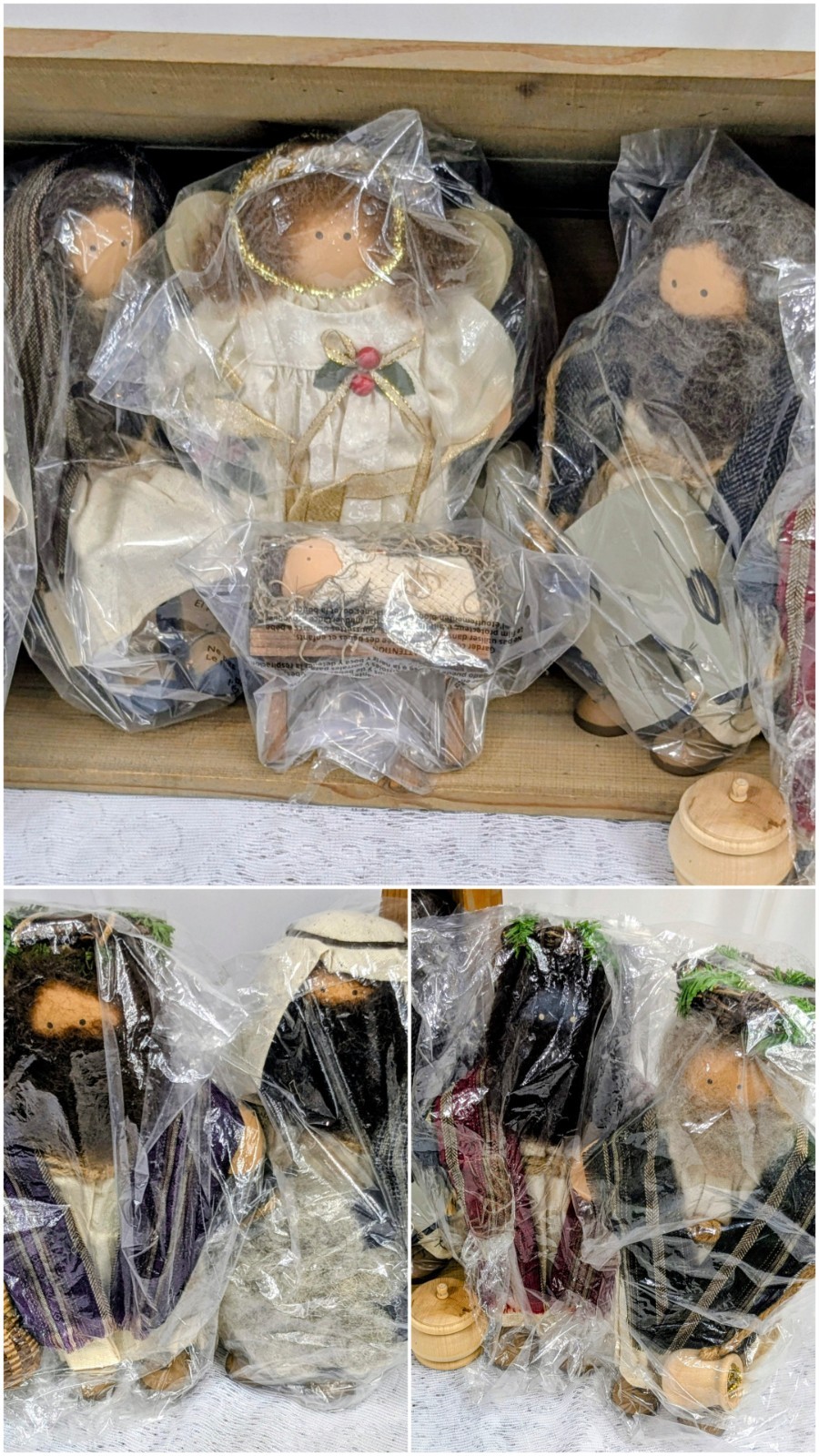 Complete Lizzie High THE CHRISTMAS PAGEANT Nativity Set NWT Handcrafted Vintage 