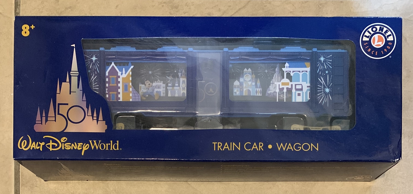 Disney Parks 50th Anniversary Lionel Train Wagon Car 2022 Magic Kingdom NEW Box