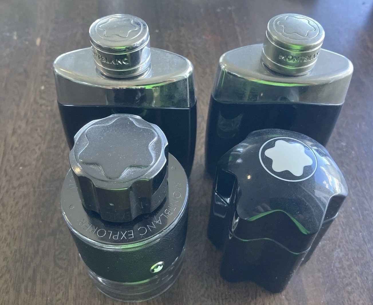 Lot of FOUR Empty Montblanc Perfume Bottles