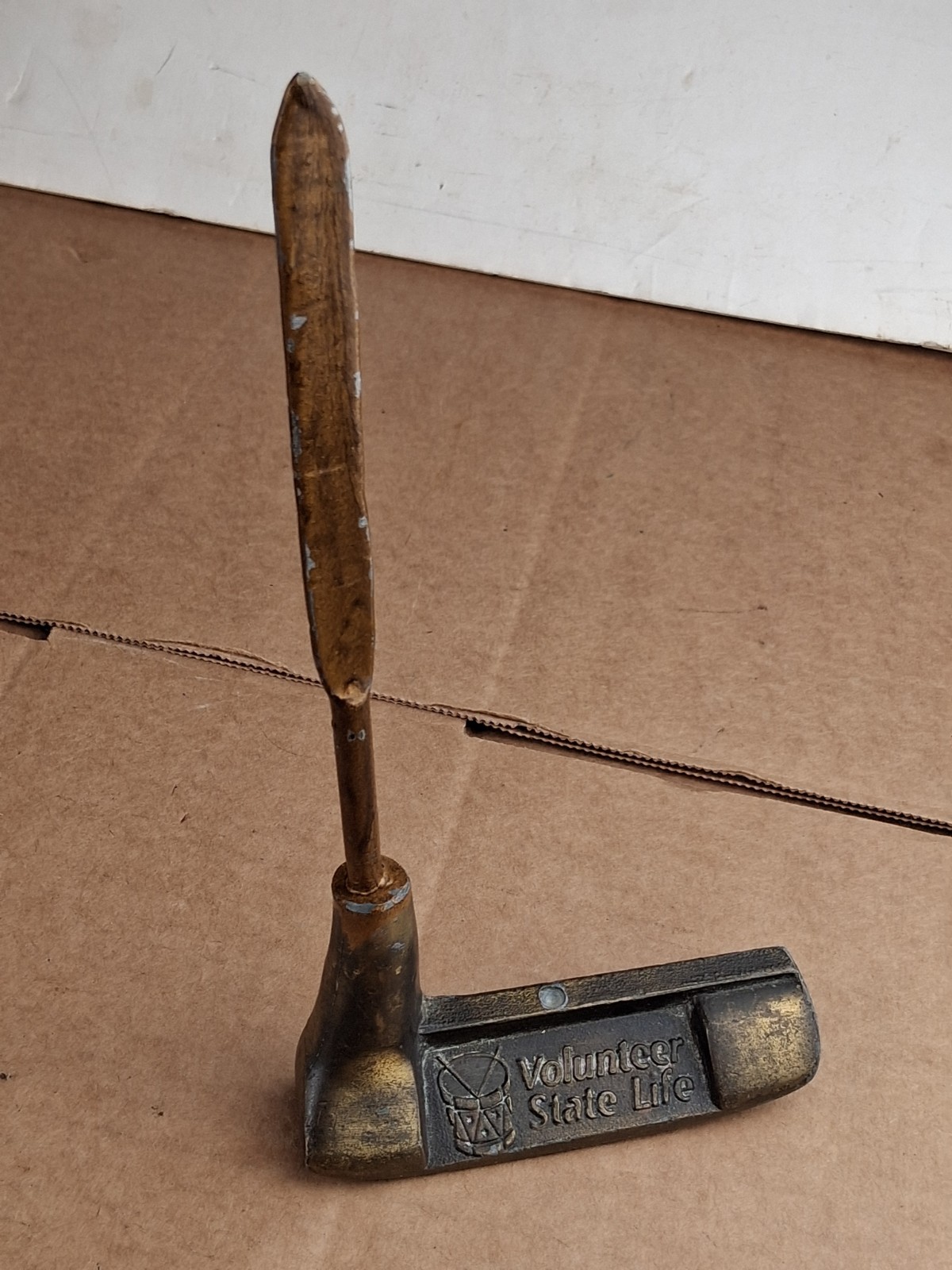 Rare Volunteer State Life Insurance Advertising Putter Letter Opener Chattanooga