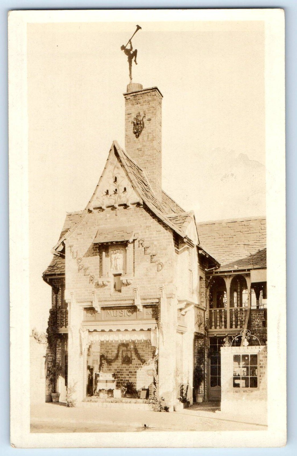 c1930\'s Tupper Reed Music Store Berkeley California CA RPPC Photo Postcard