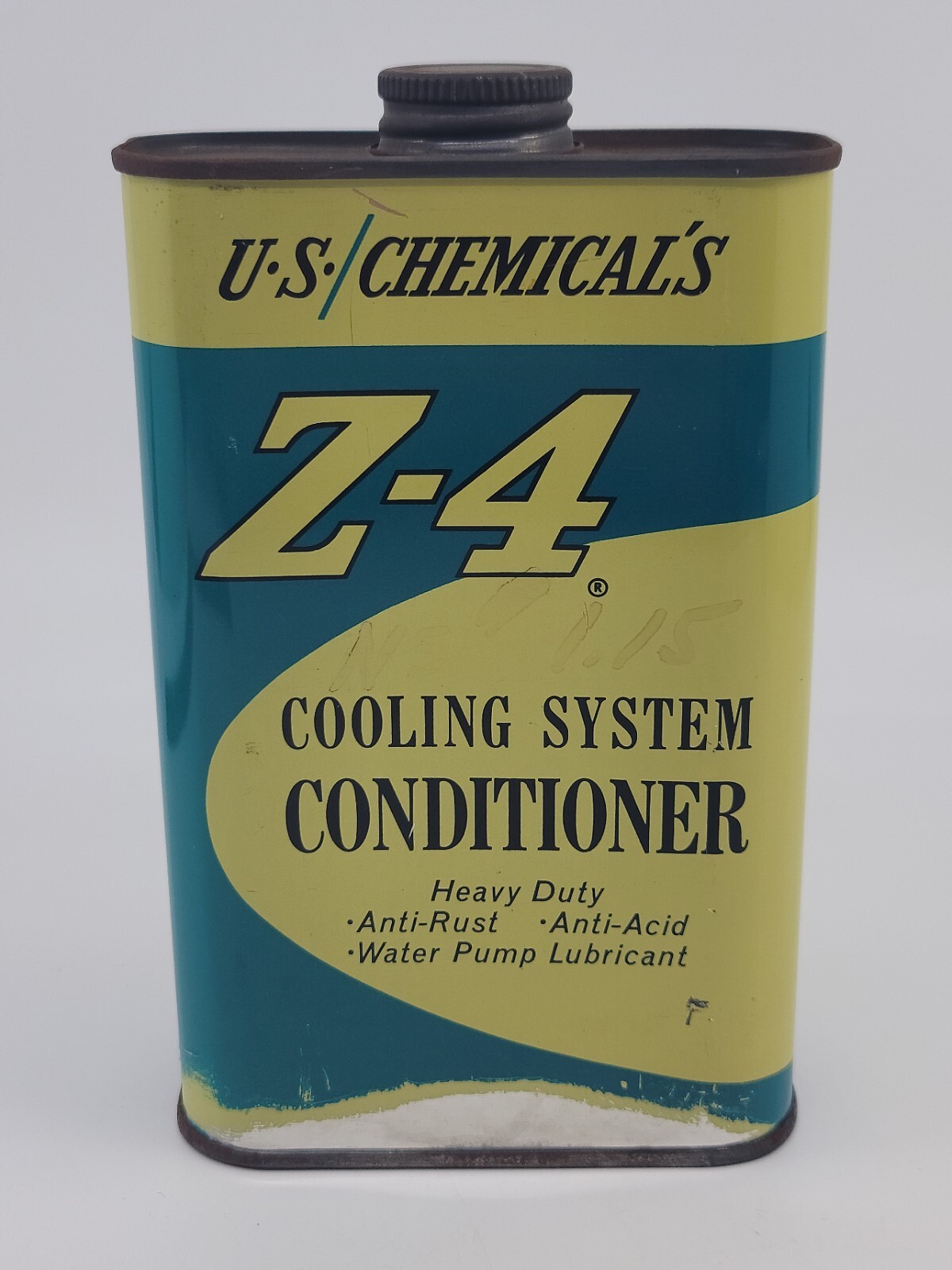 1964 U.S. Chemicals Z-4 Cooling System Conditioner Tin Advertising Can