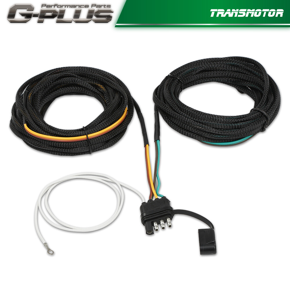 22FT 4 Pin 5 Wire Trailer Wiring Harness For Rewiring Trailer Tail Light RV Boat