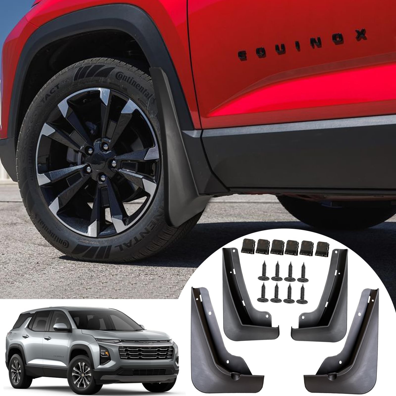 KEADIAP Mud Flaps for Chevy Equinox 2025 2026, No Drill Splash Guards KEADIAP Mud Flaps for Chevy Equinox 2025 2026, No Drill Splash Guards
