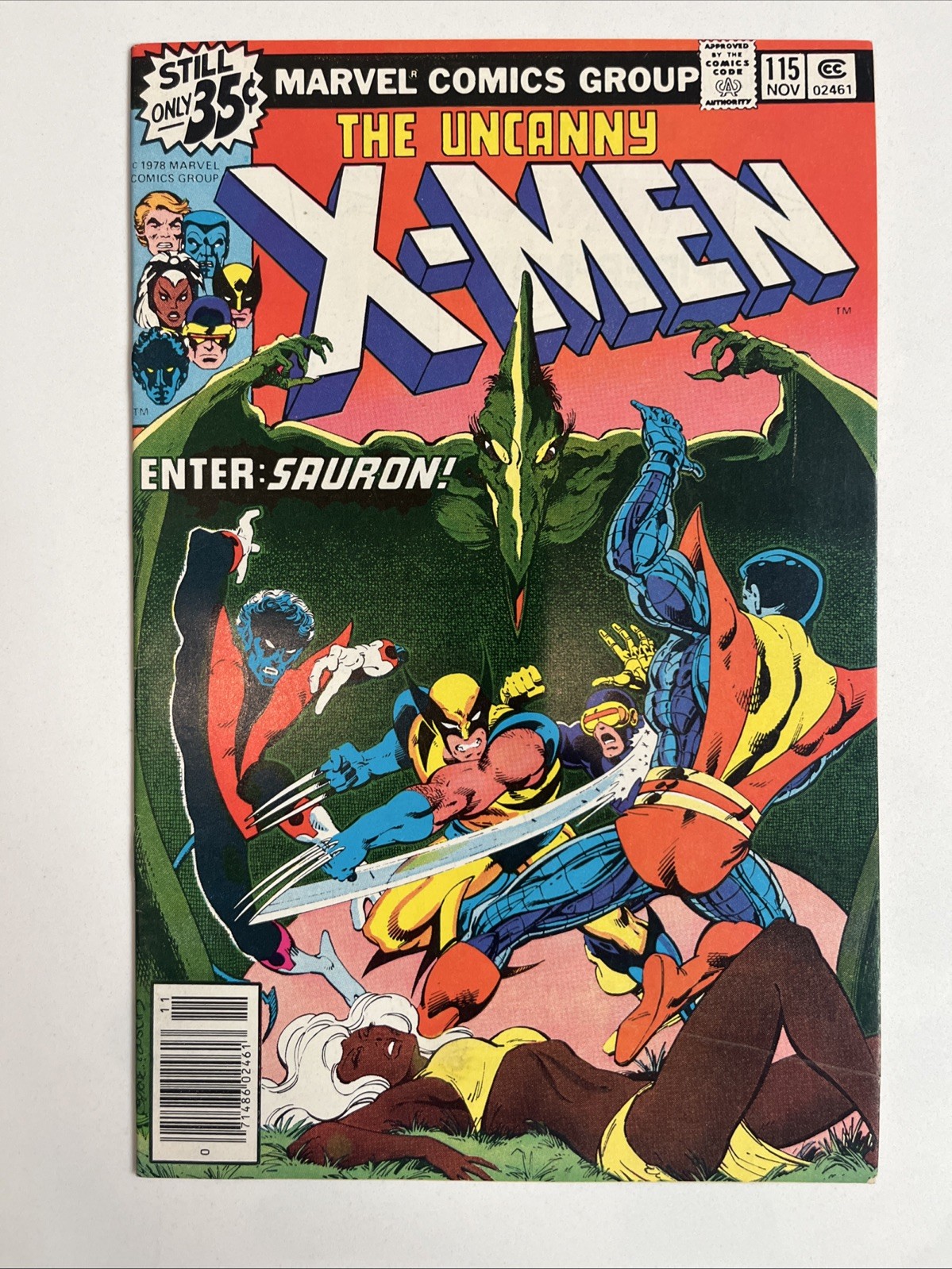 Uncanny X-Men #115 Marvel Comics 1978 Enter Sauron Byrne Claremont Newsstand