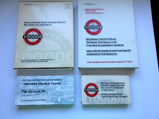 Vintage Oldsmobile Achieva dealer promotional kits