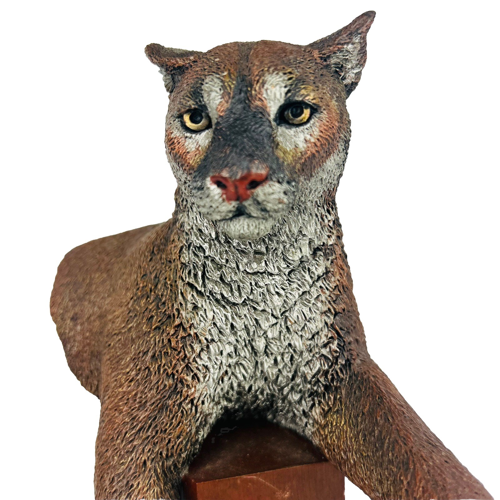 C.A. Pardell Legends Rocky Mountain cougar bronze Statue Sculpture signed