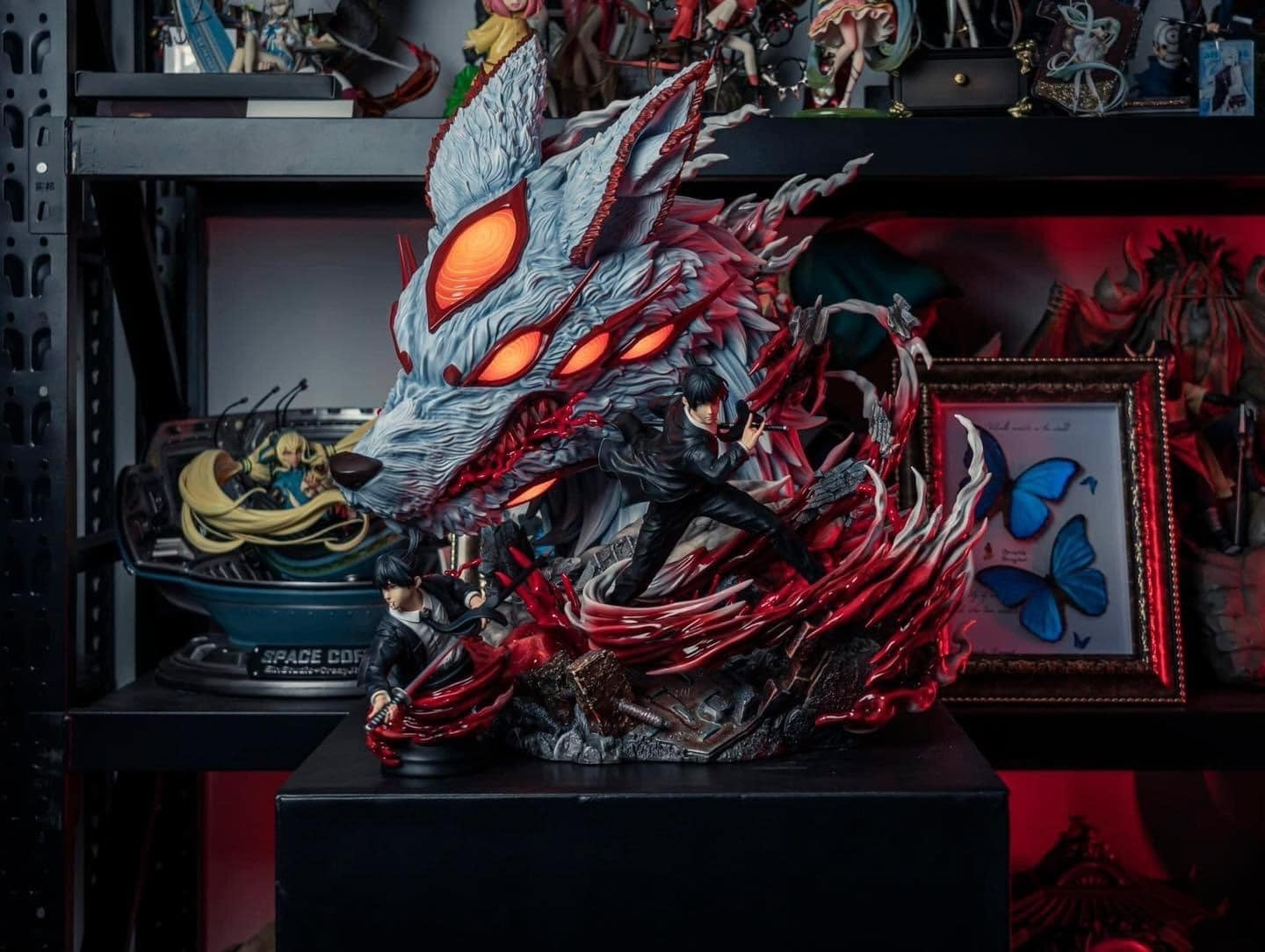 Niren Studios Aki Hayakawa Chainsaw Man Light Up Resin Statue