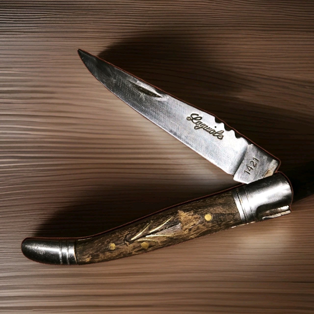 Vintage Laguiole stainless steel Poket Knife Original Colletable About 70's