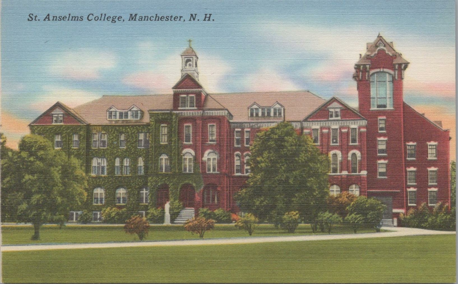 Postcard St Anselms College Manchester NH 