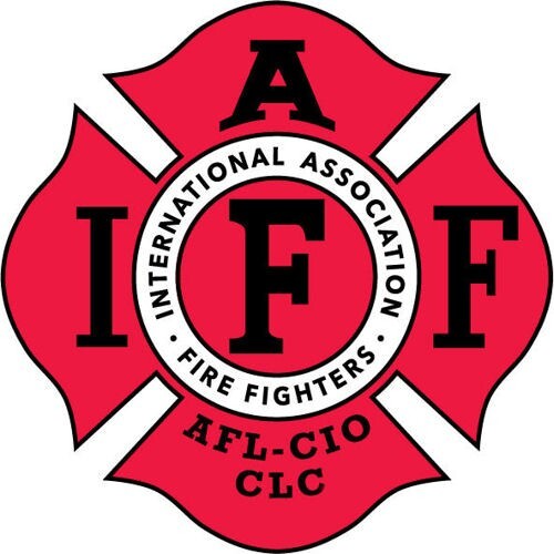 4 Inch Reflective IAFF Red Firefighter Maltese Sticker Decal