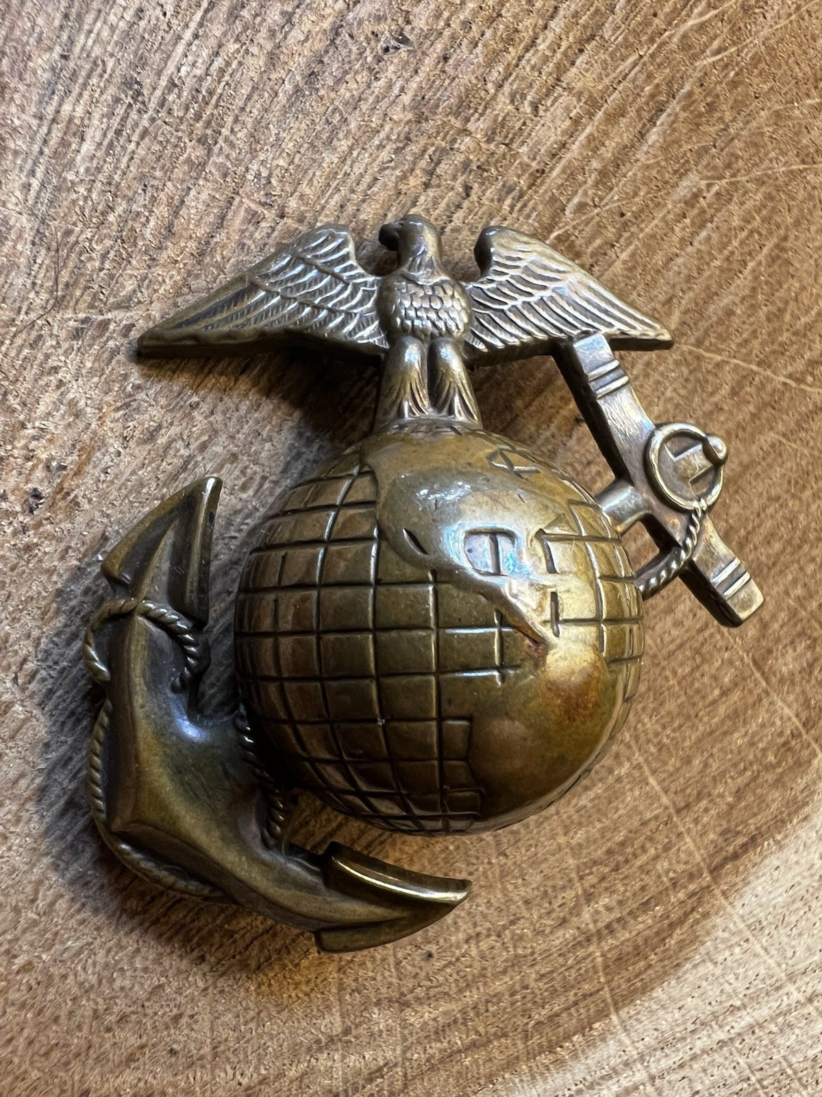 Pattern 1920 USMC Enlisted Dress Cover EGA China Marine Marked with “S” Hallmark