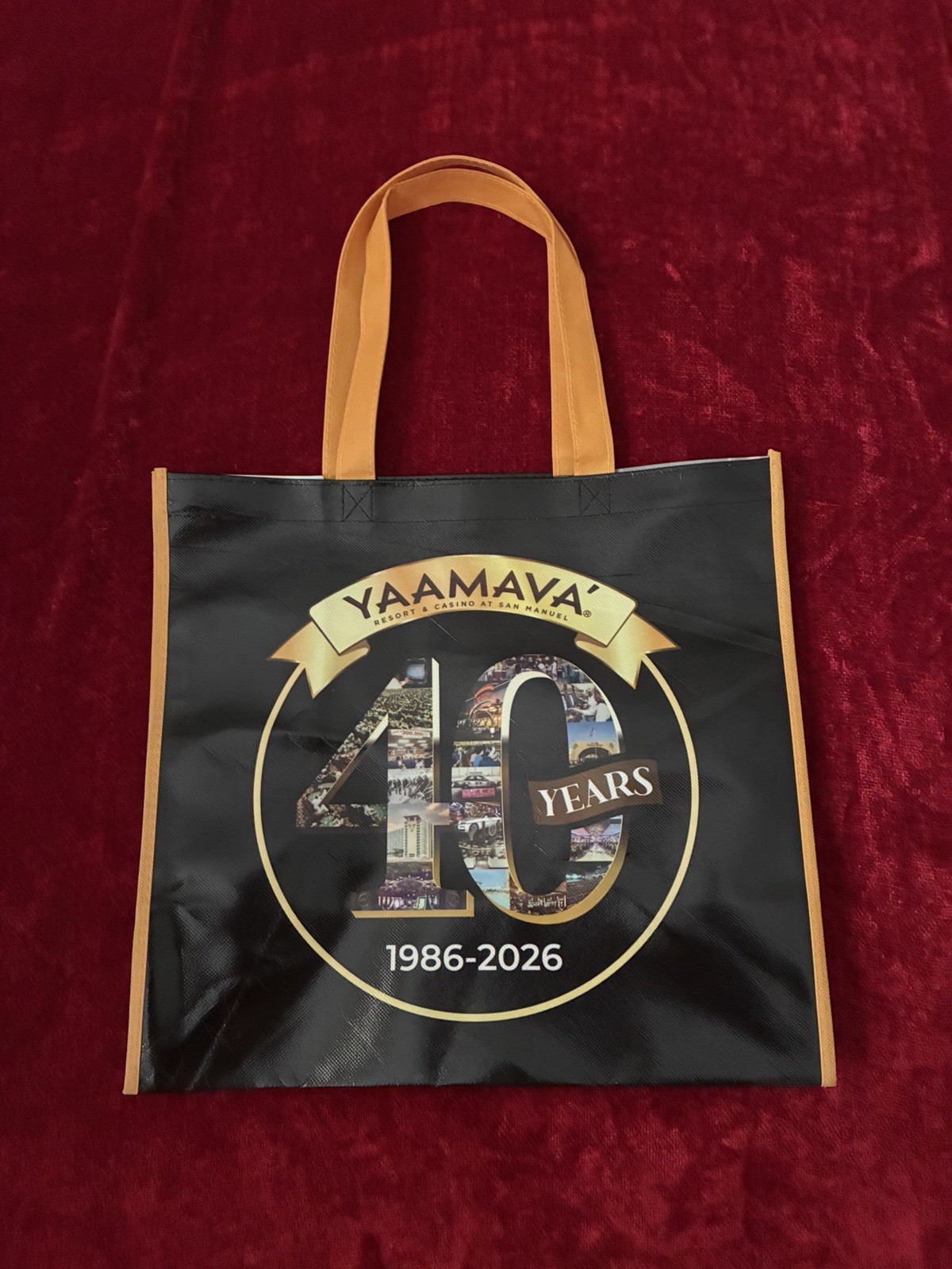 Yaamava Resort Casino 40th Anniversary Exclusive Reusable Bag Tote Highland New