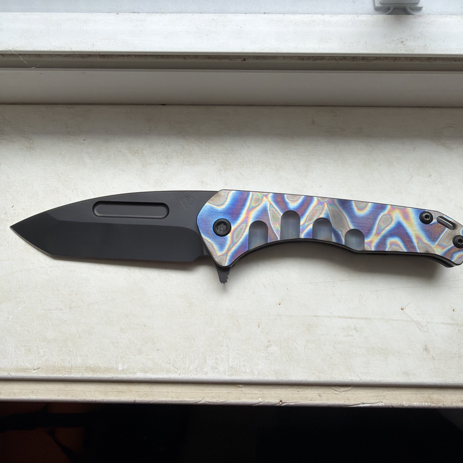 NIB-Medford Praetorian Slim Flipper| S45VN|Flamed Handle