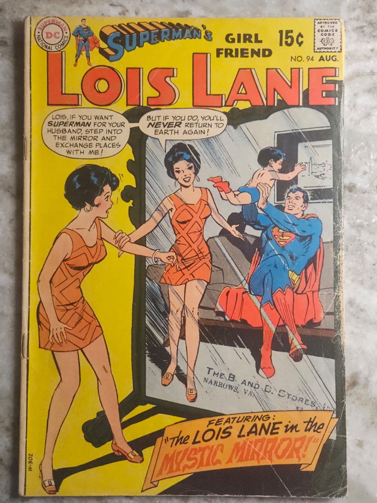 Superman\'s Girlfriend Lois Lane #94 1969 VG