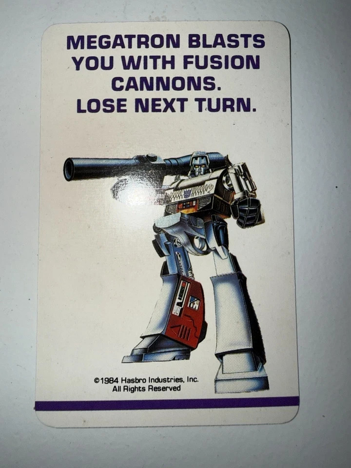 1984 Transformers MEGATRON Defeat The Decepticons Rookie before 1985 Action Card