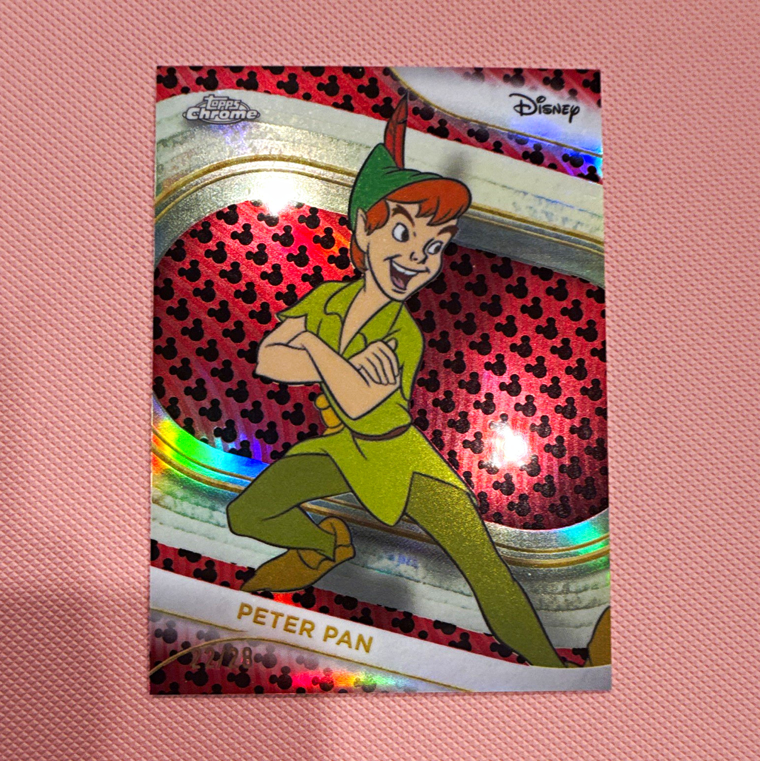 Topps 2025 Topps Chrome Disney Peter Pan #157 Serial Numbered 22/28