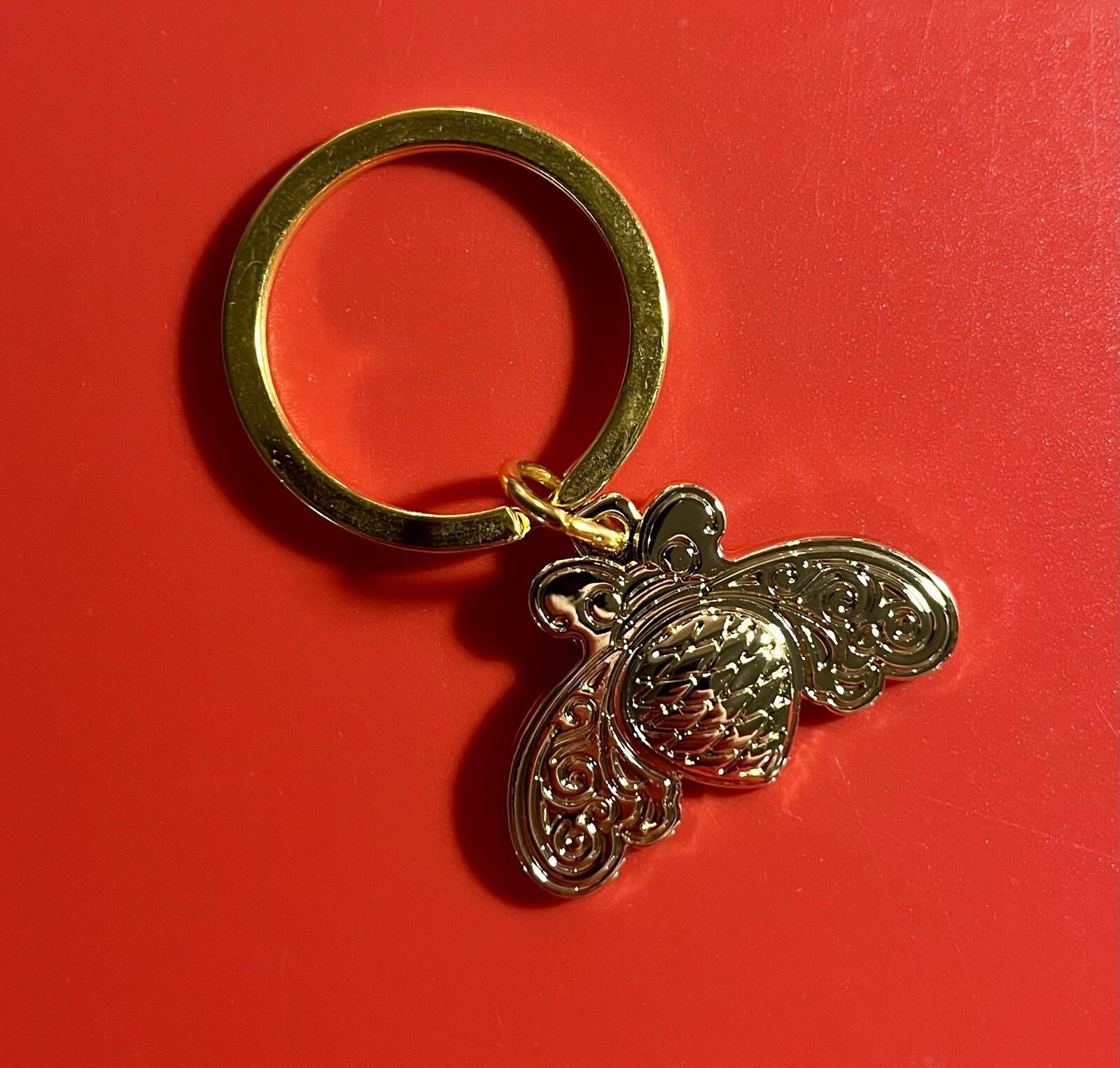 Patron Tequila Metal Bumble Bee Logo Keychain Key Ring *BRAND NEW IN PACKAGE*