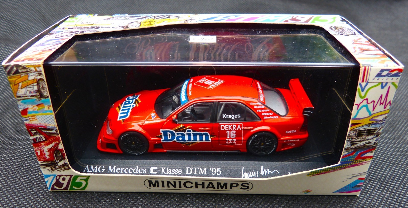 1:43 Minichamps/Pauls Model Art MERCEDES C Class  DTM 1995 Driver: L. Krages #16