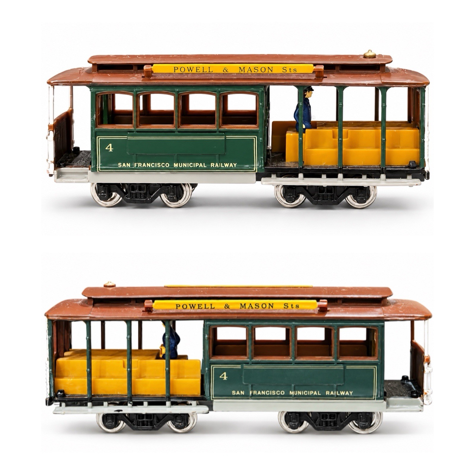 Vintage HO Classic San Francisco Cable Car #4 Miniature Replica Powell & Mason
