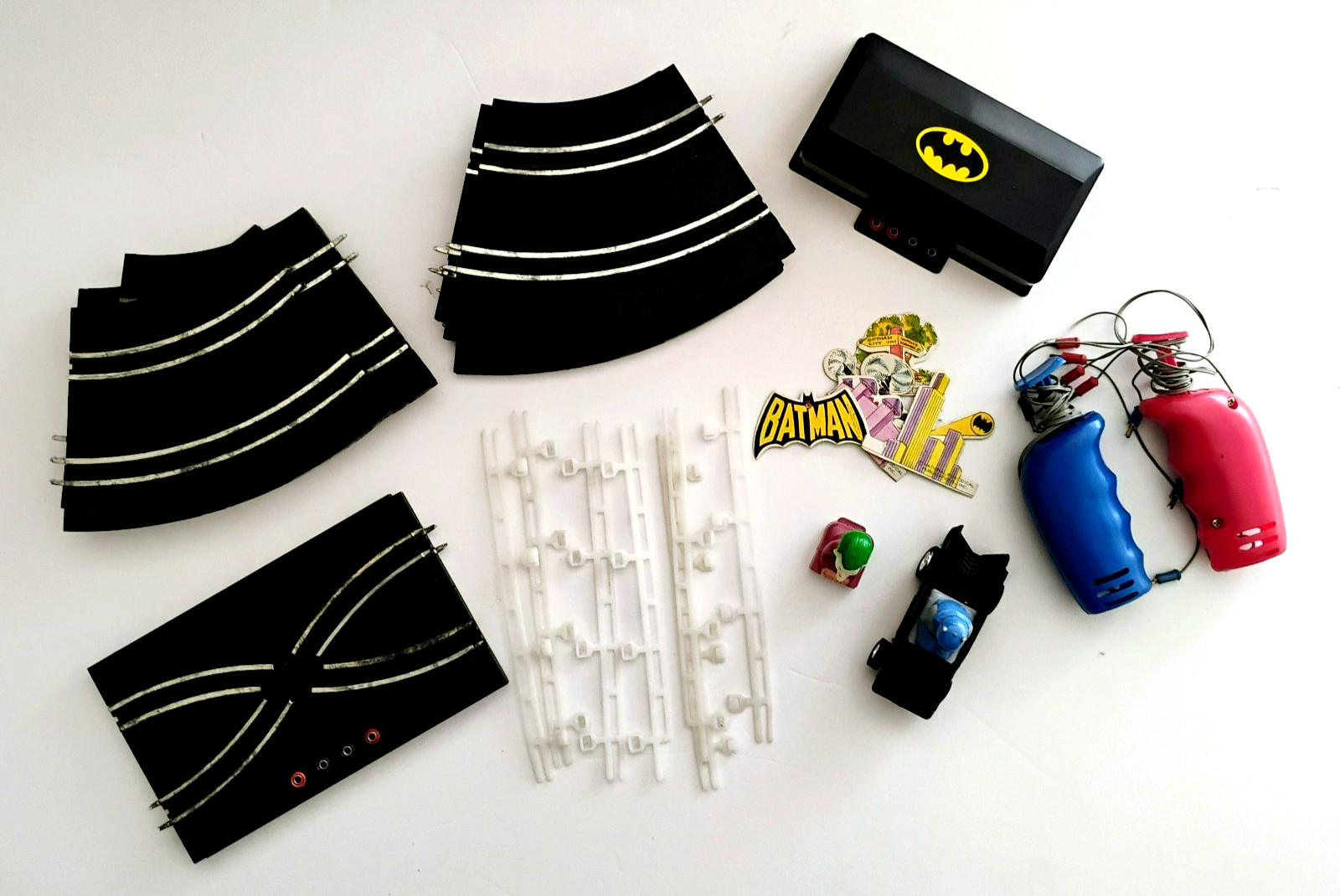 Vtg 1974 Pre-Owned Batman Two-Lane Road Racing Set Azrak-Hamway Licensed Product