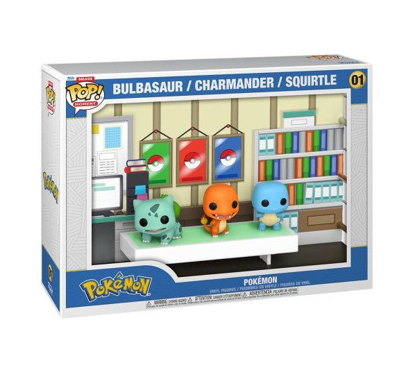 Funko Pop Pokemon: Bulbasaur, Charmander and Squirtle Starters Deluxe Moment