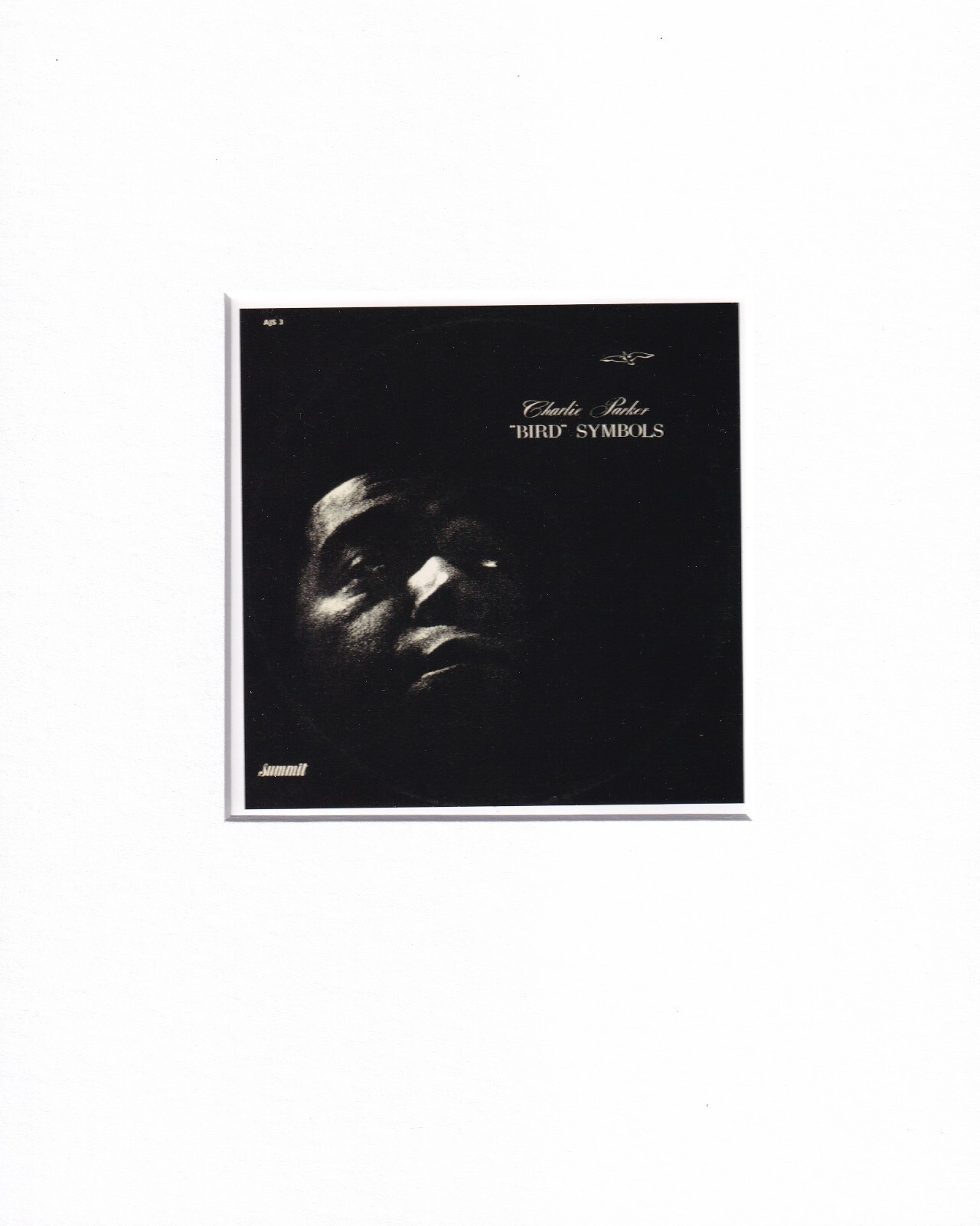 8X10 Matted Print Jazz Album Art Picture: Charlie Parker, Bird Symbols