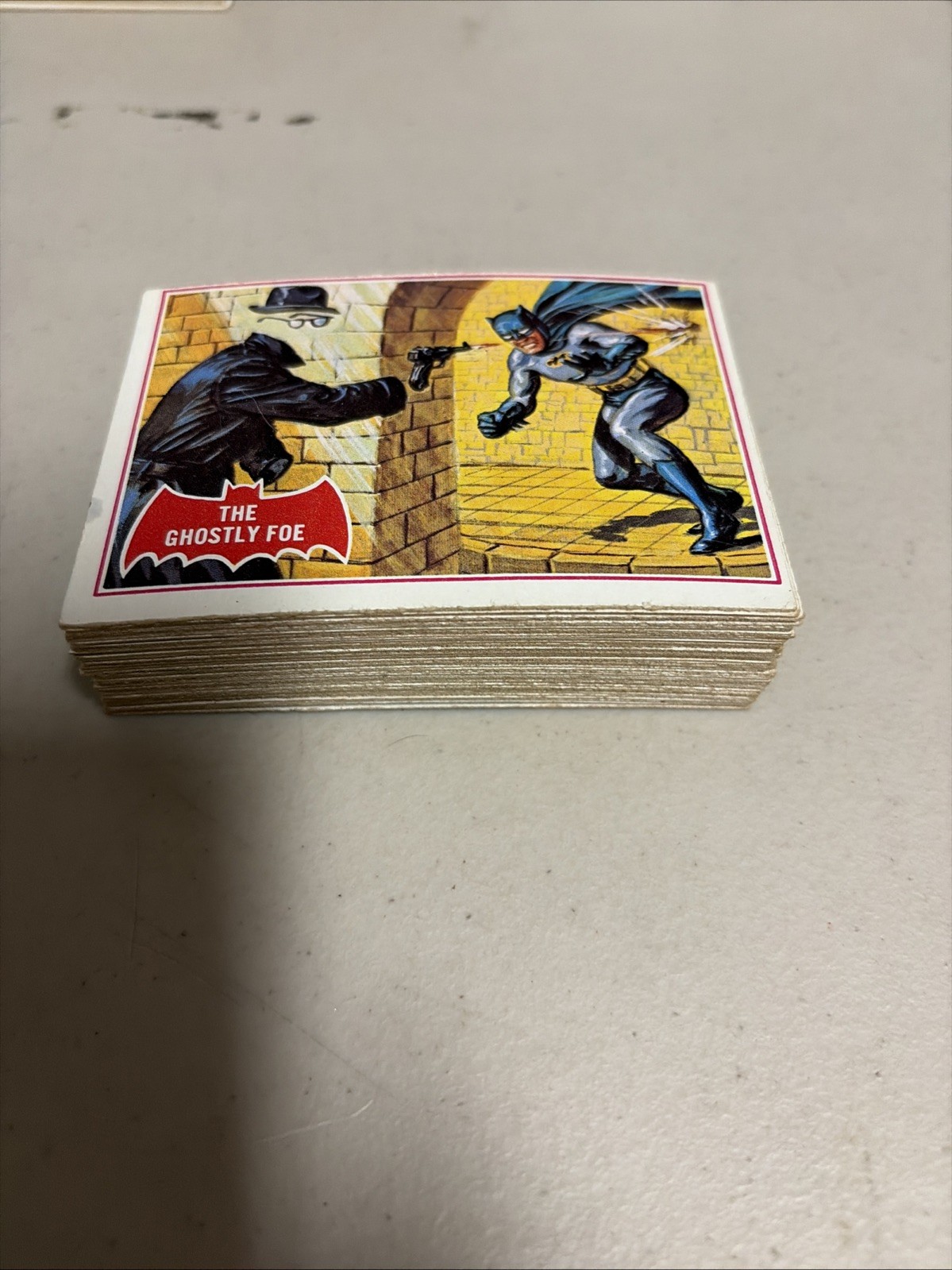 1966 TOPPS USA BATMAN RED BAT COMPLETE 44 CARD SET  Robin Puzzle Back Card VTG