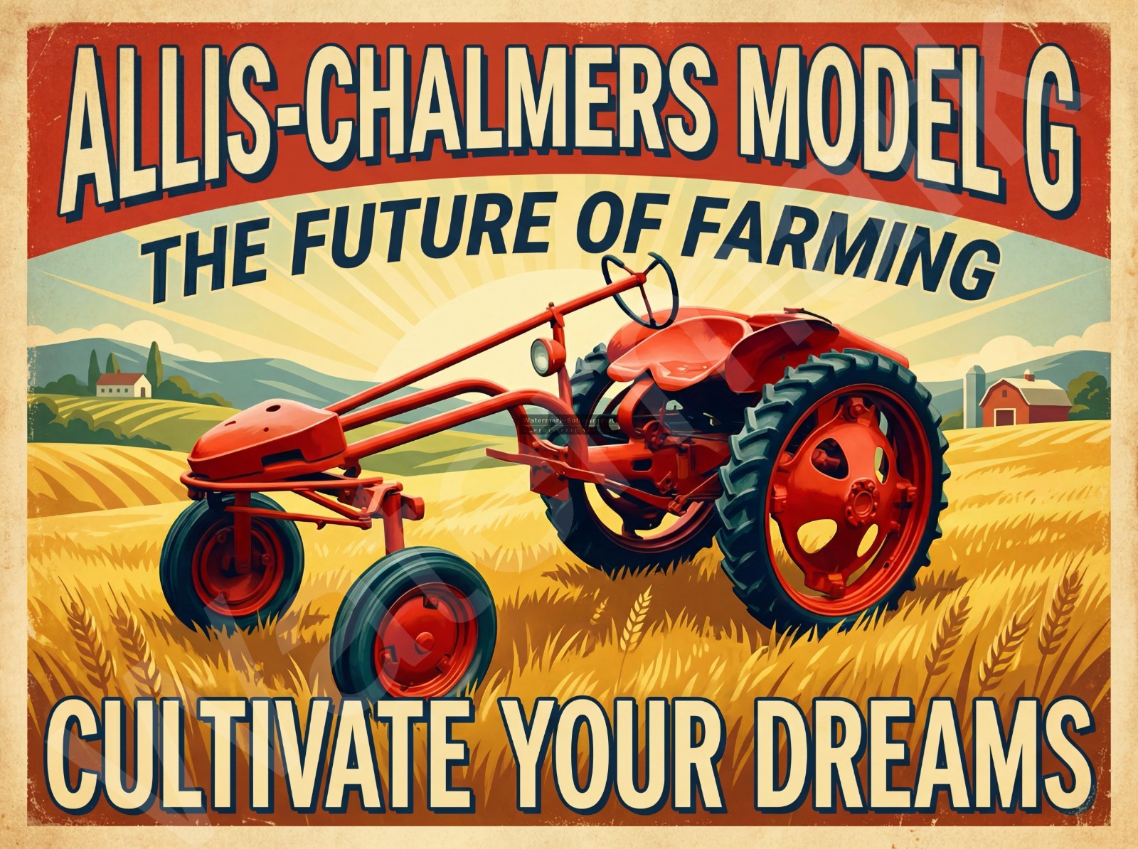 Allis Chalmers Model G  Metal Sign 3 Sizes to Choose From H21