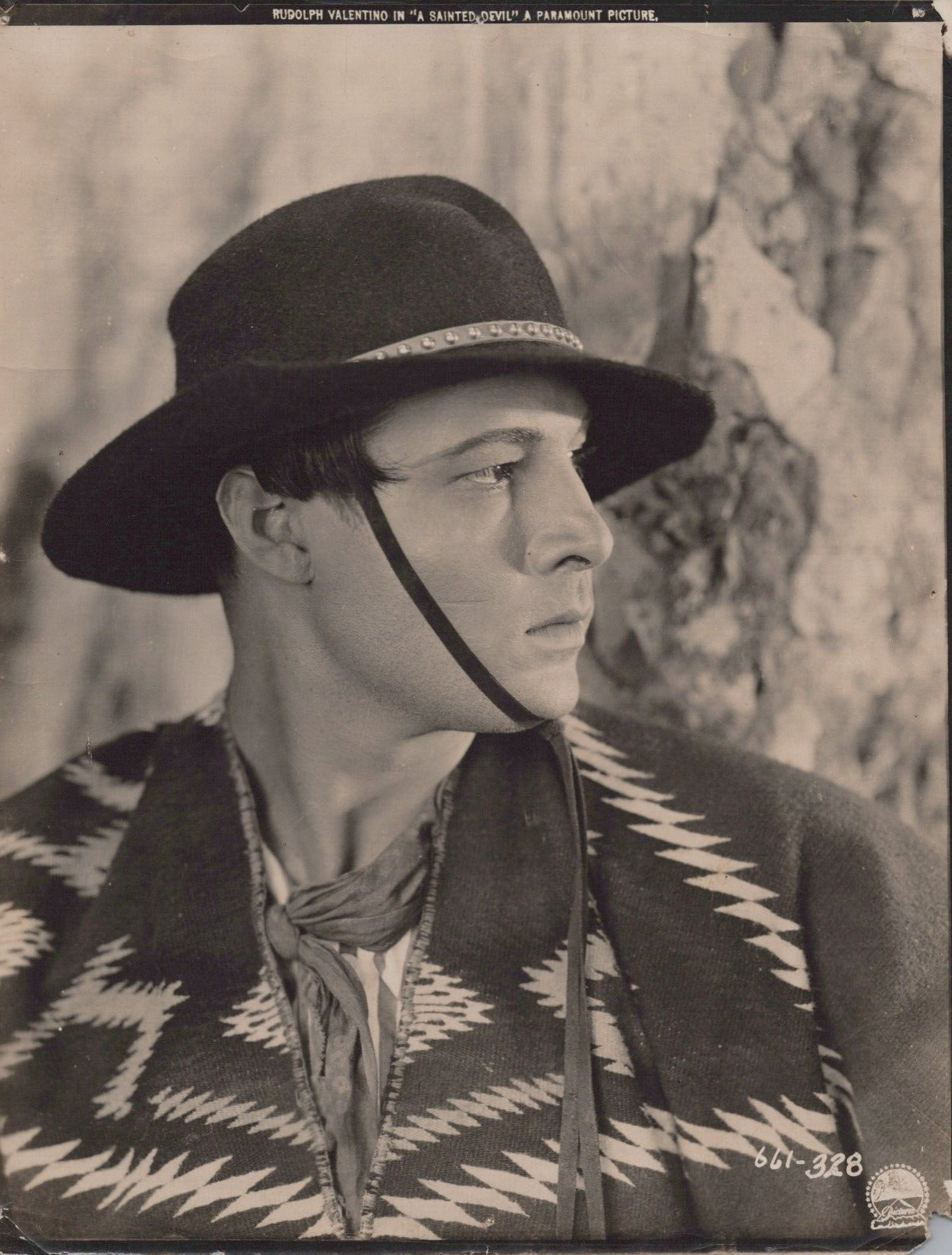 HOLLYWOOD RUDOLPH VALENTINO GAY INTEREST 1920s STUNNING PORTRAIT ORIG PHOTO 201