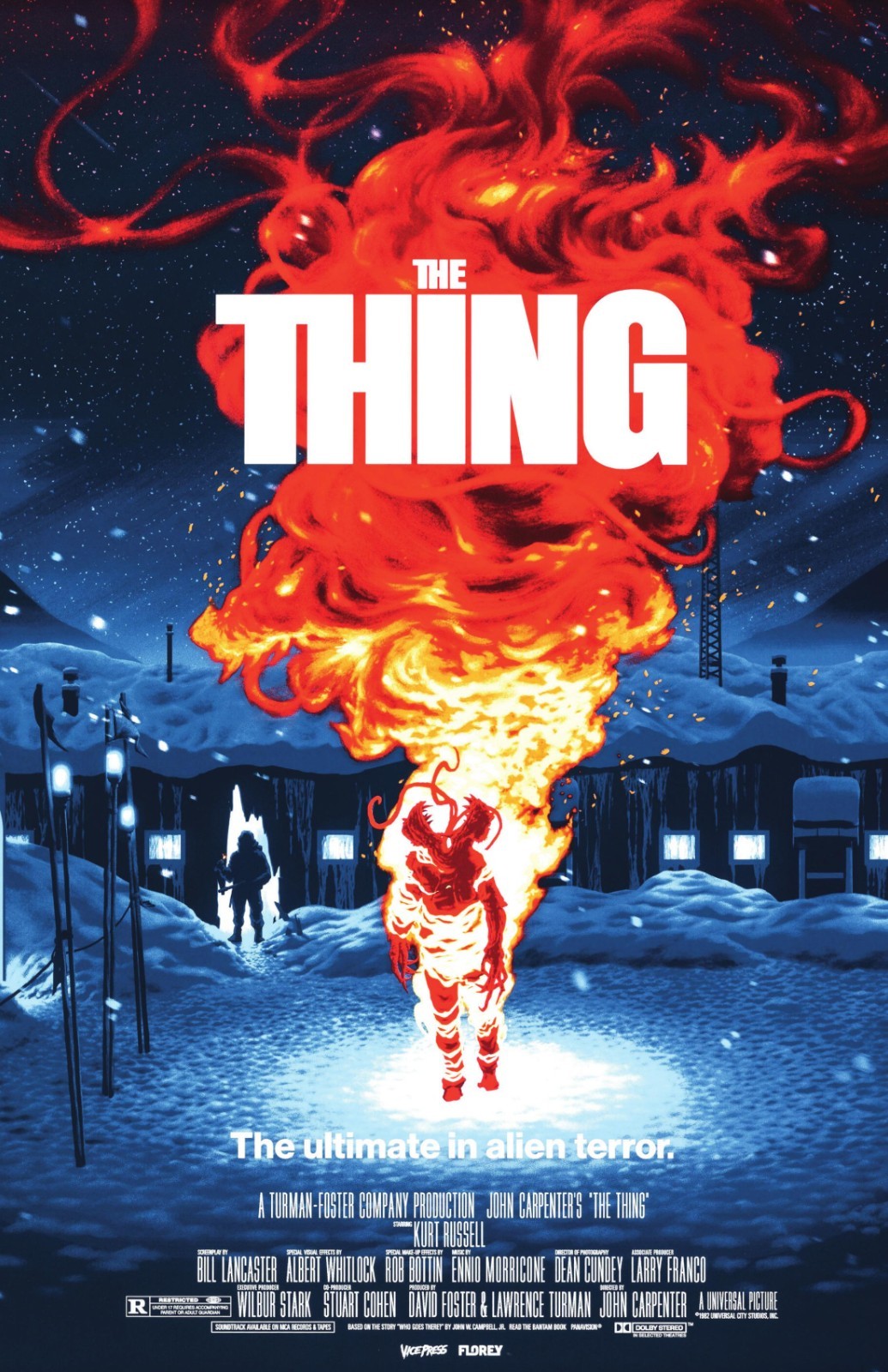 The Thing John Carpenter Alternate Poster Print Matte Glossy 11x14 11x17 Fire