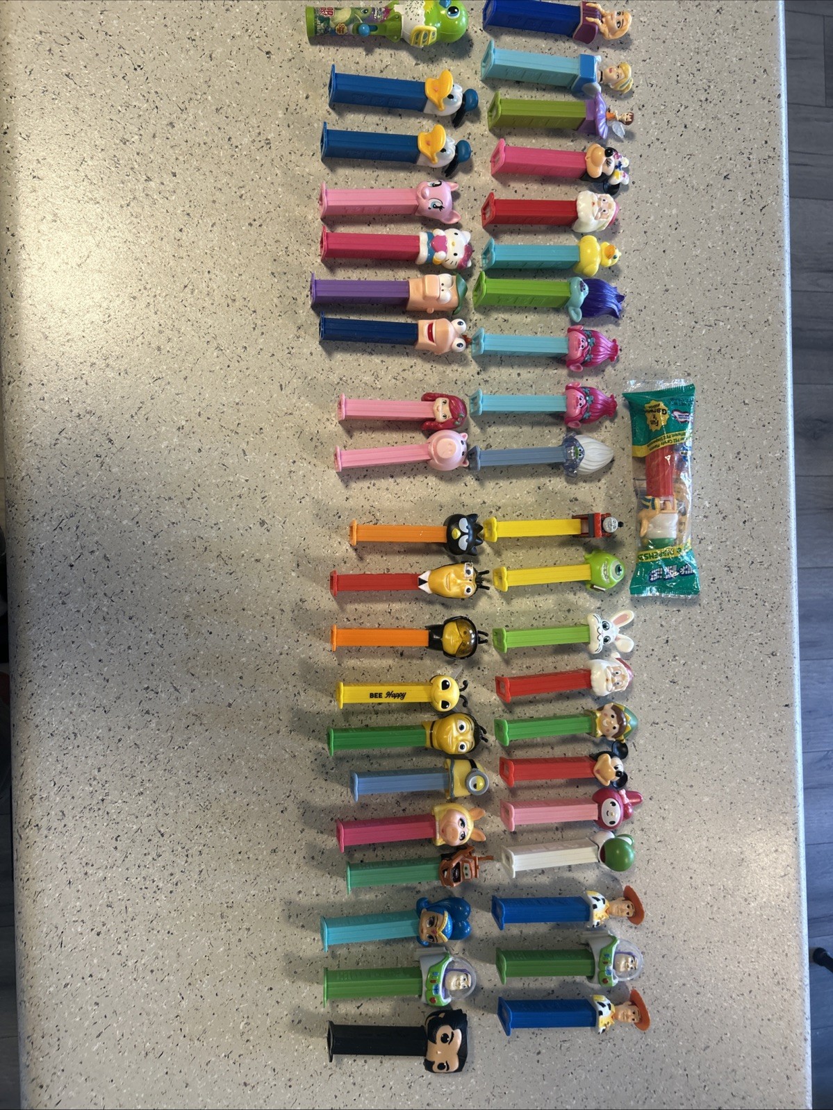 Huge Lot 40+ PEZ Dispensers Disney Pixar Toy Story Minions Trolls Hello Kitty