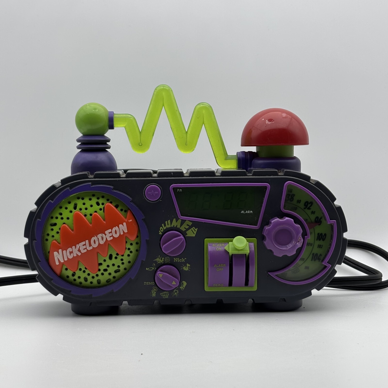 Vintage 1995 90s Nickelodeon Time Blaster Radio/Alarm Clock - Tested Working