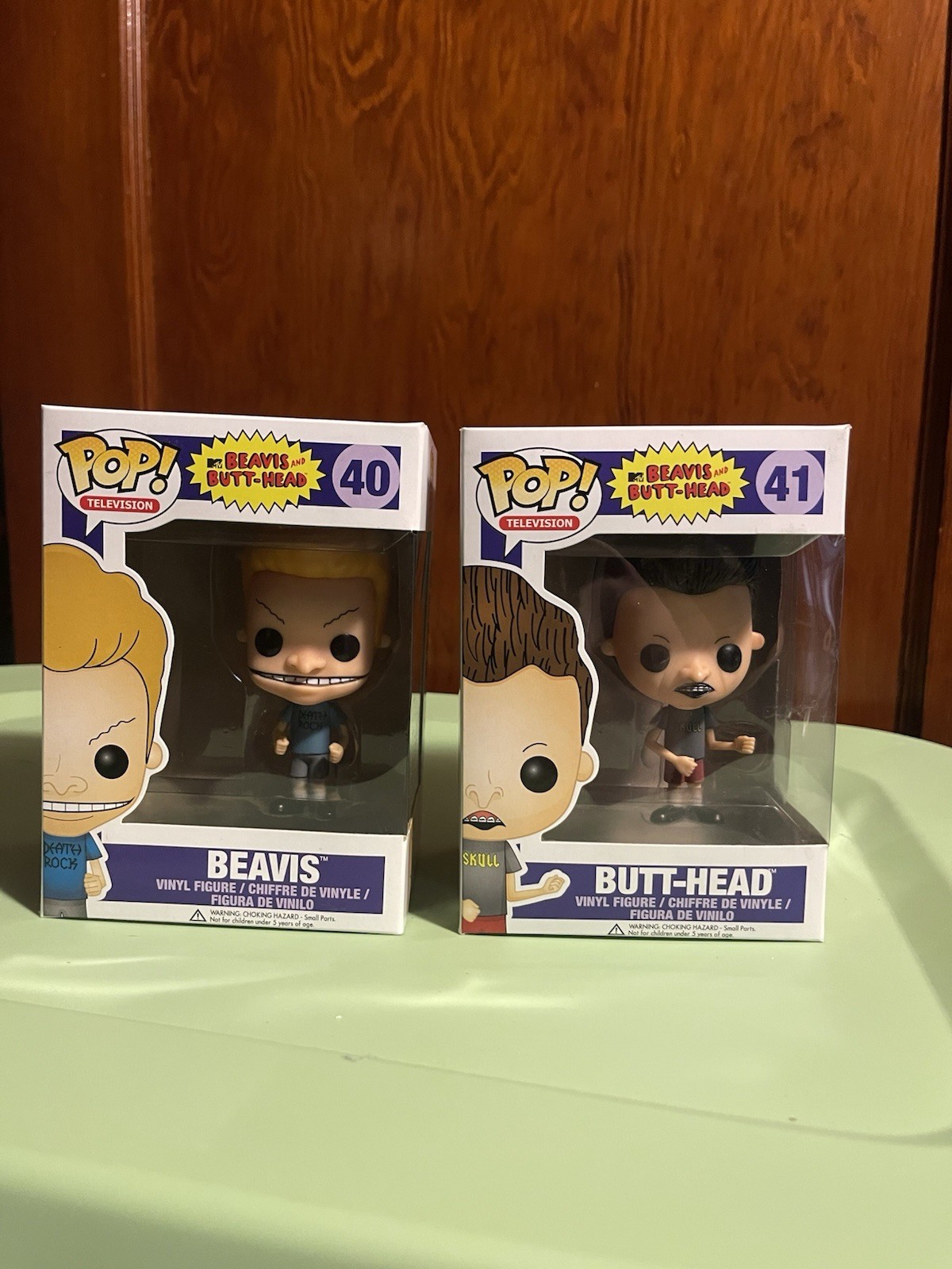 Funko Pop MTV Beavis 40 & Butt-Head 41 — Rare Vaulted Set Of 2 — w/ Protectors