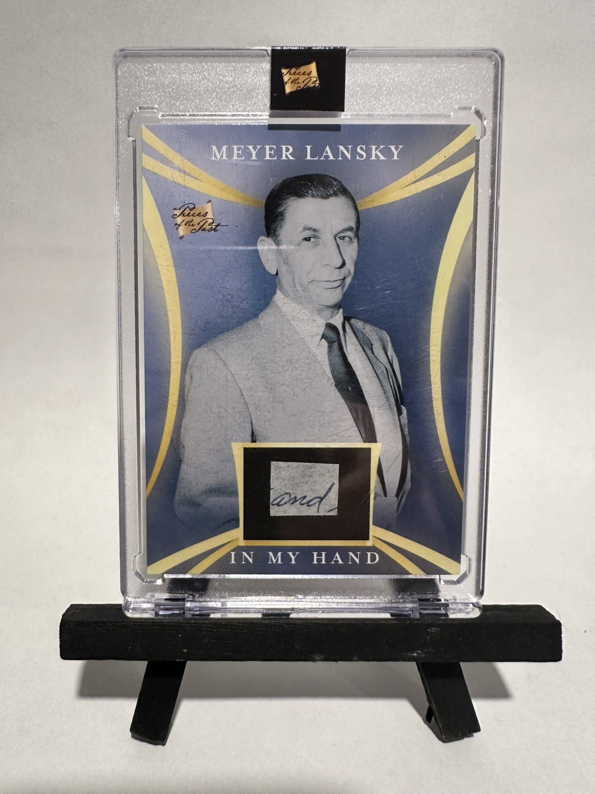 Super Products Pieces of the Past Meyer Lansky In My Hand Card #12/500 