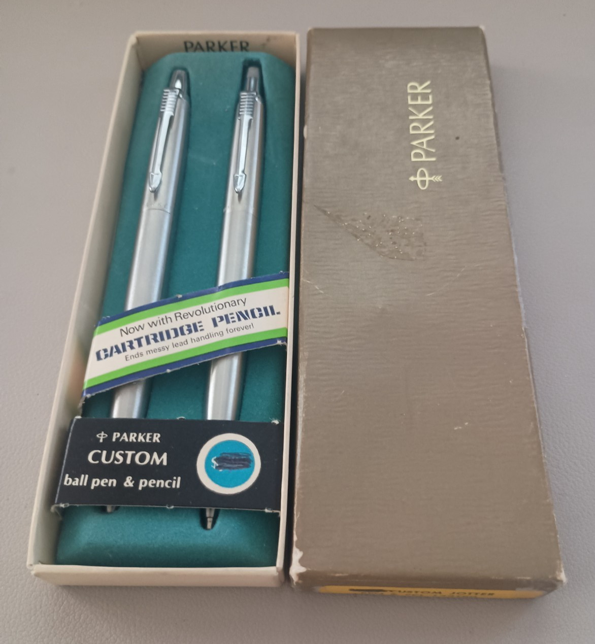Vintage Parker Jotter Custom Pen & Pencil Set with Original Box