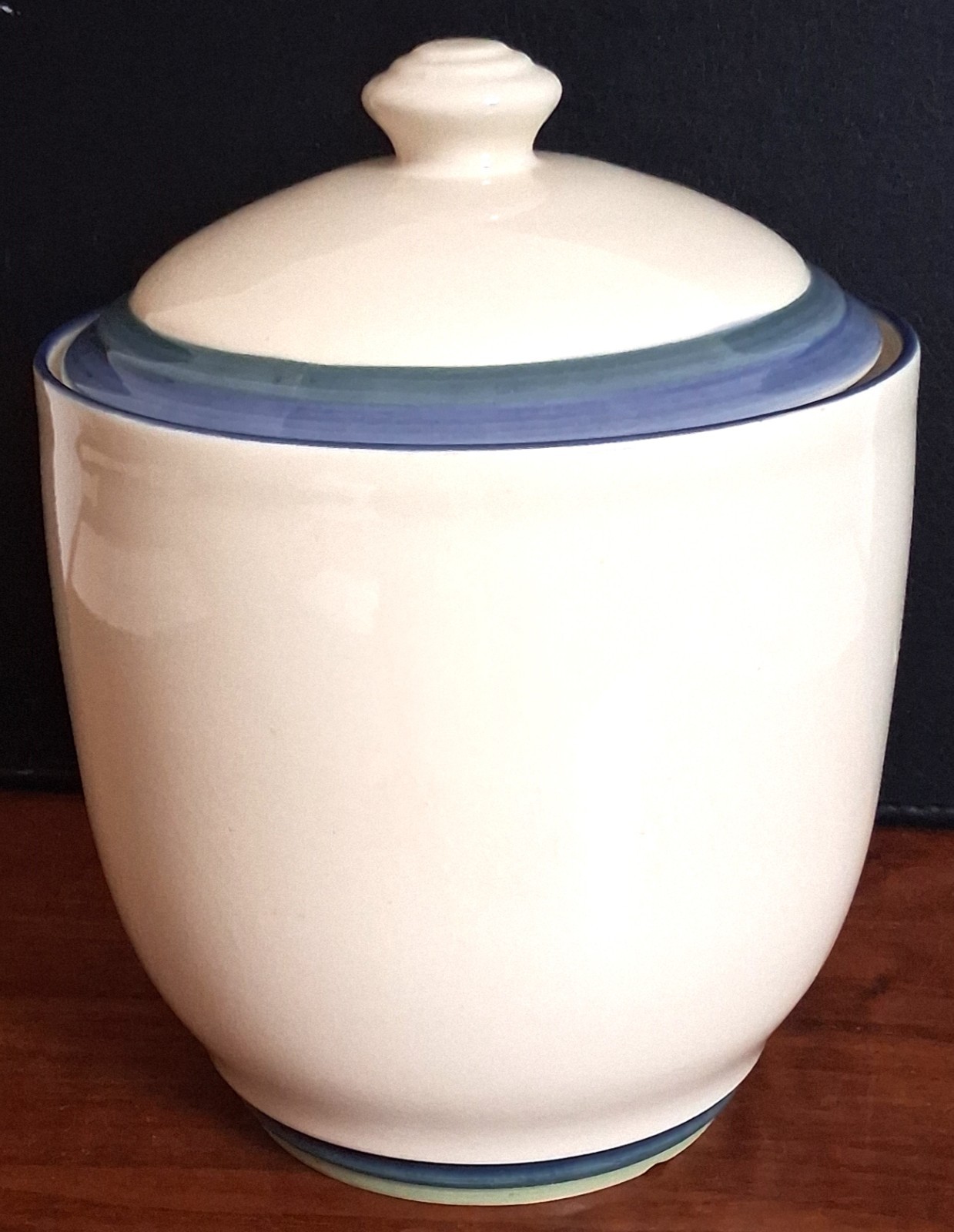 PFALTZGRAFF MOUNTAIN SHADOW Collection STONEWARE Large CANISTER WITH LID