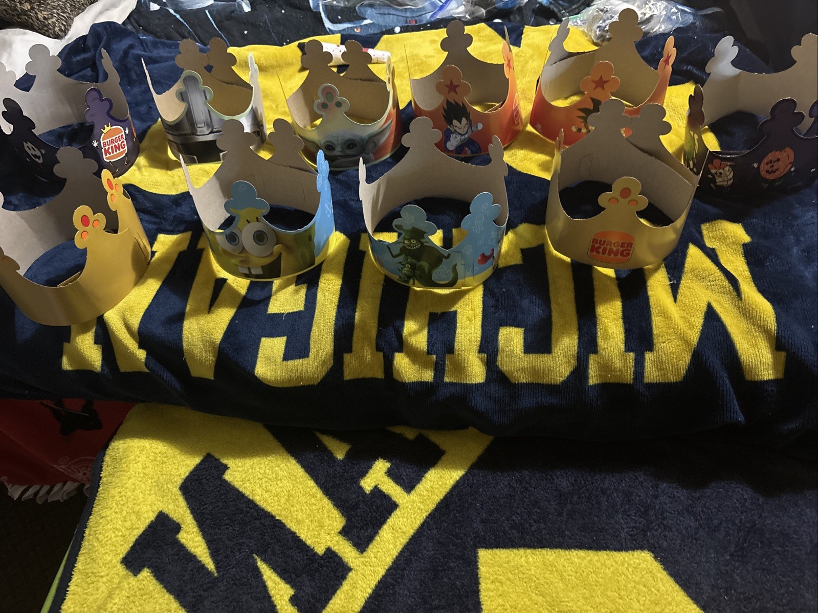 Burger King Crowns Set Of 10 NEW 