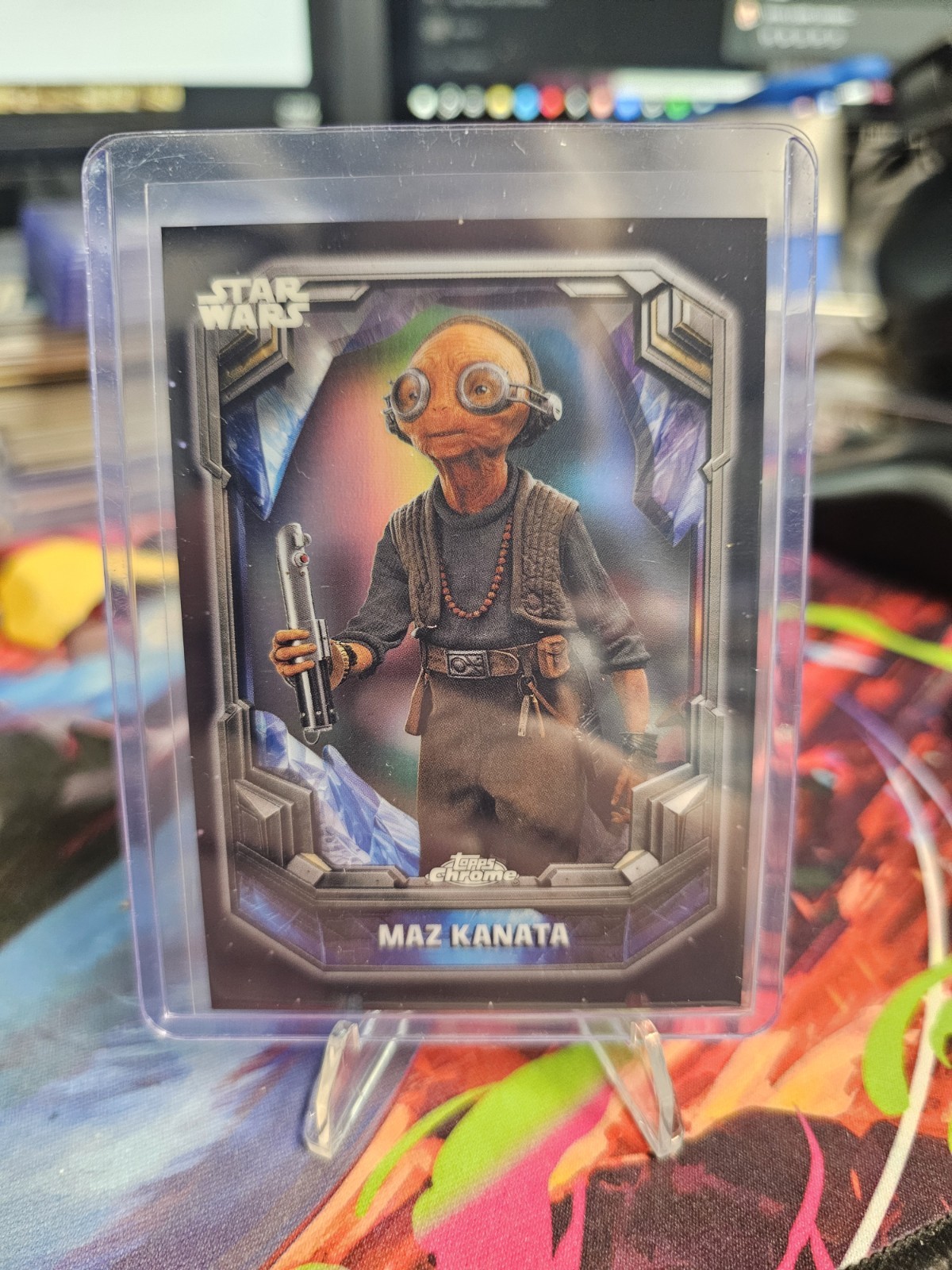 2026 Topps Chrome Star Wars Maz Kanata COSMIC CRYSTALS SSP #COS-17 Case Hit