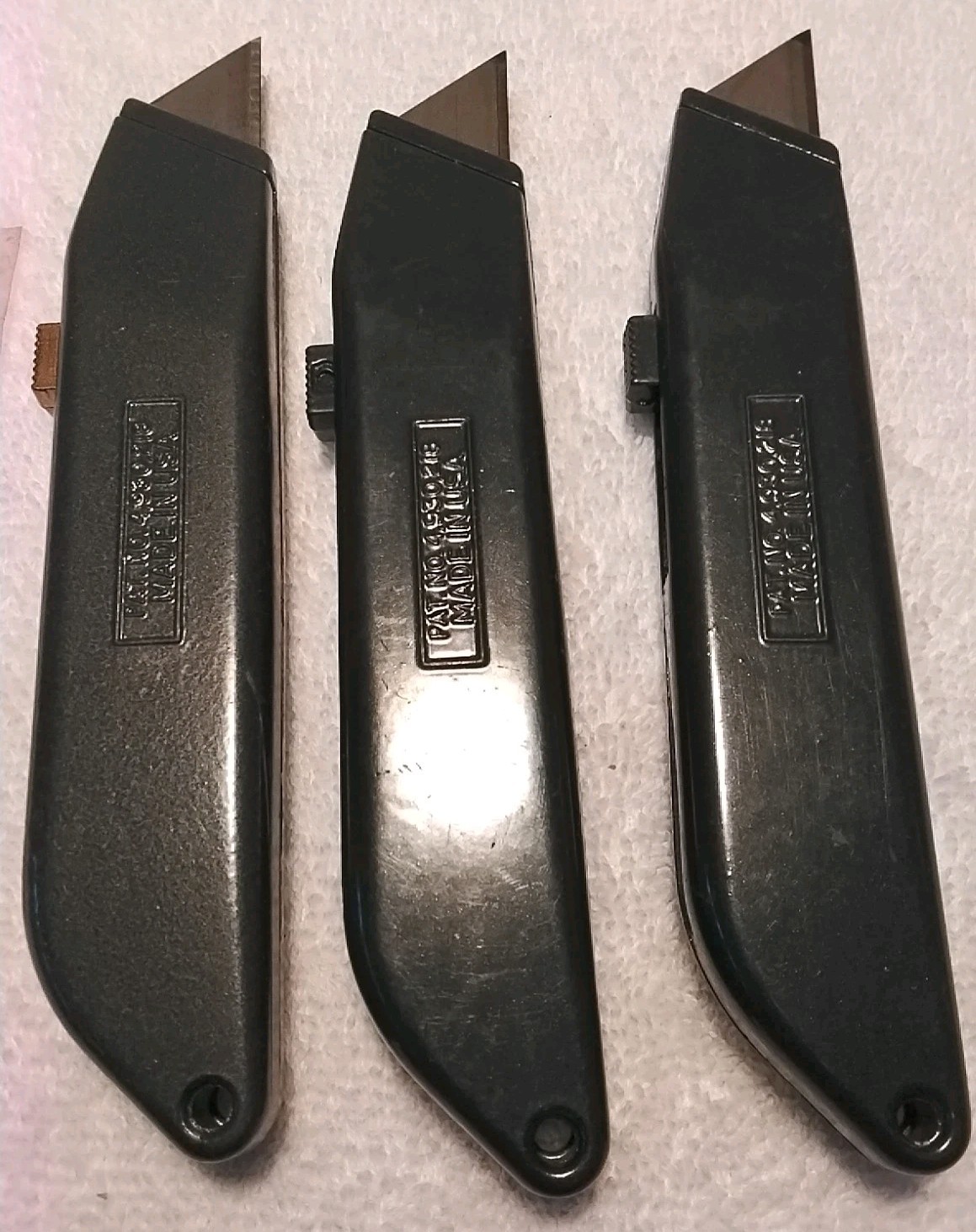 3pc METAL USA UTILITY KNIFE SET WITH BLADES USA 🇺🇸