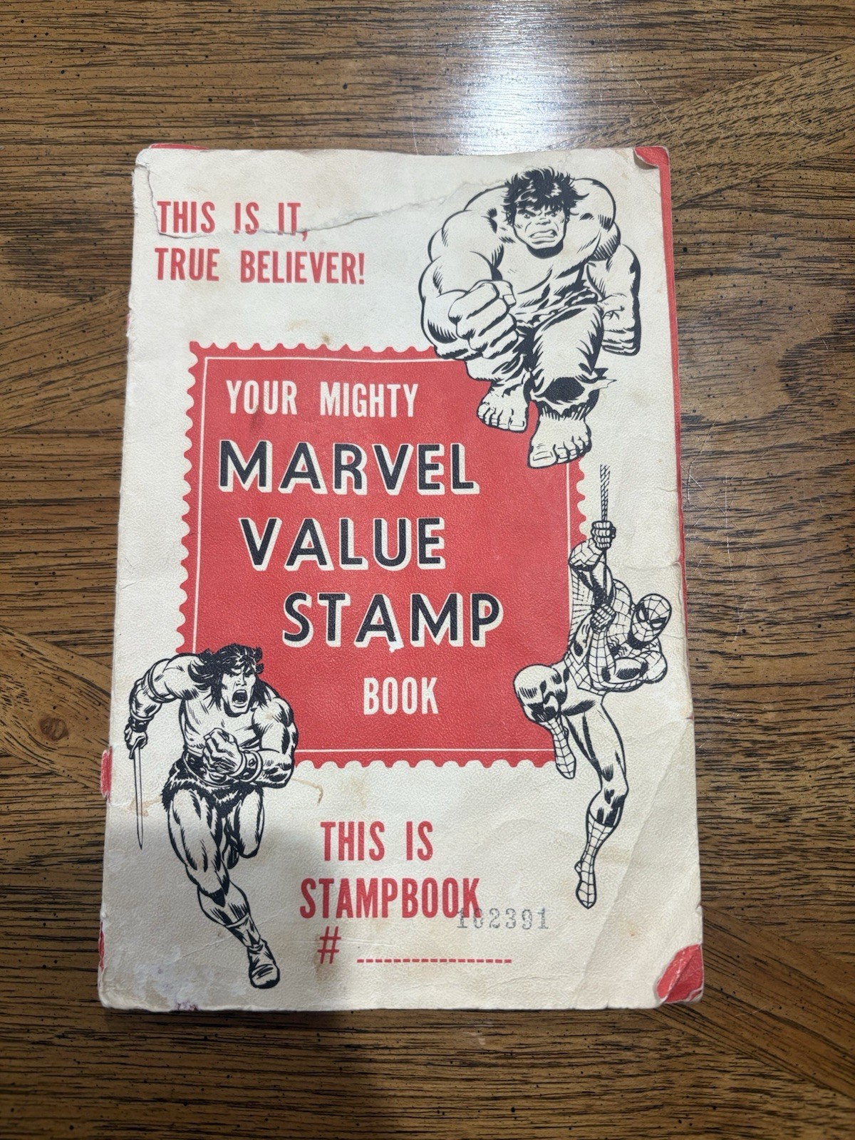 Marvel Value Stamp Book 1974, Complete 100 Stamps [Front Cover Loose]