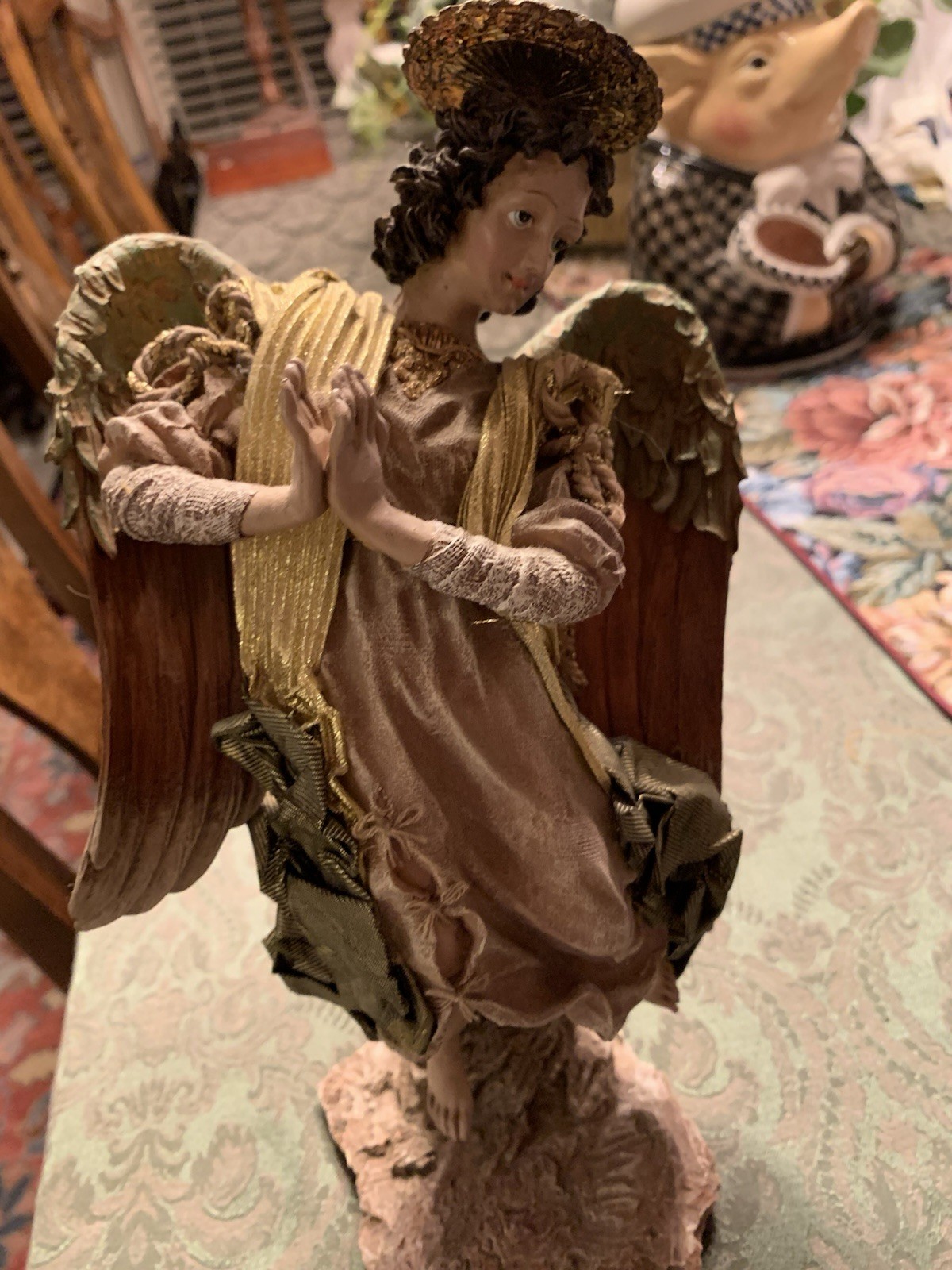 Vintage  Dept 56 Neopolitan NATIVITY  Neiman Marcus Angel