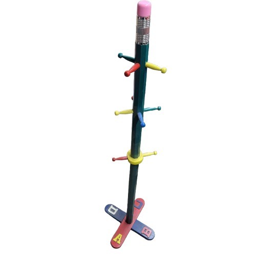 Rare 1980\'s Pierre Sala Art Deco Pencil Memphis Style Coat Rack. Colorful 
